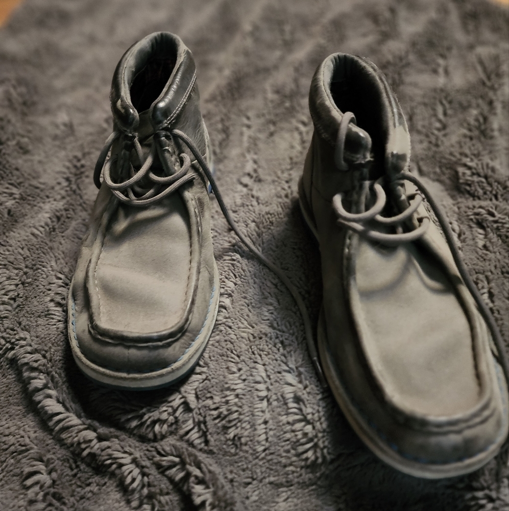 Clarks Gray Chukka Boots